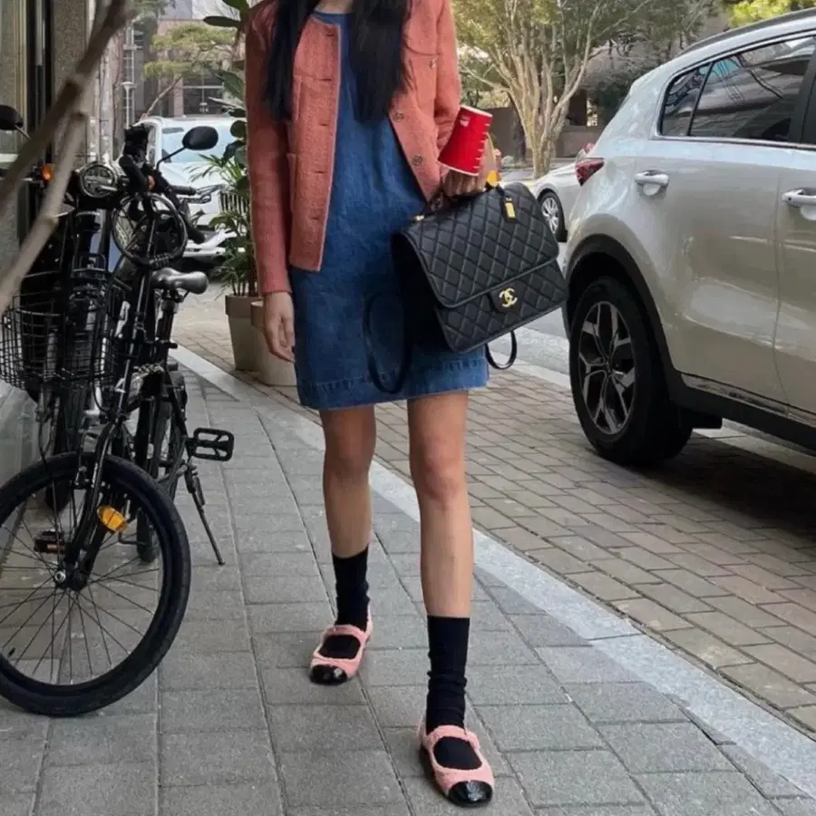 (정품)샤넬 크루즈 메리제인 패브릭 36.5