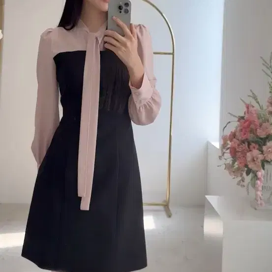 이바나헬싱키 nina tie mini drsss 핑크, 사이즈 36m