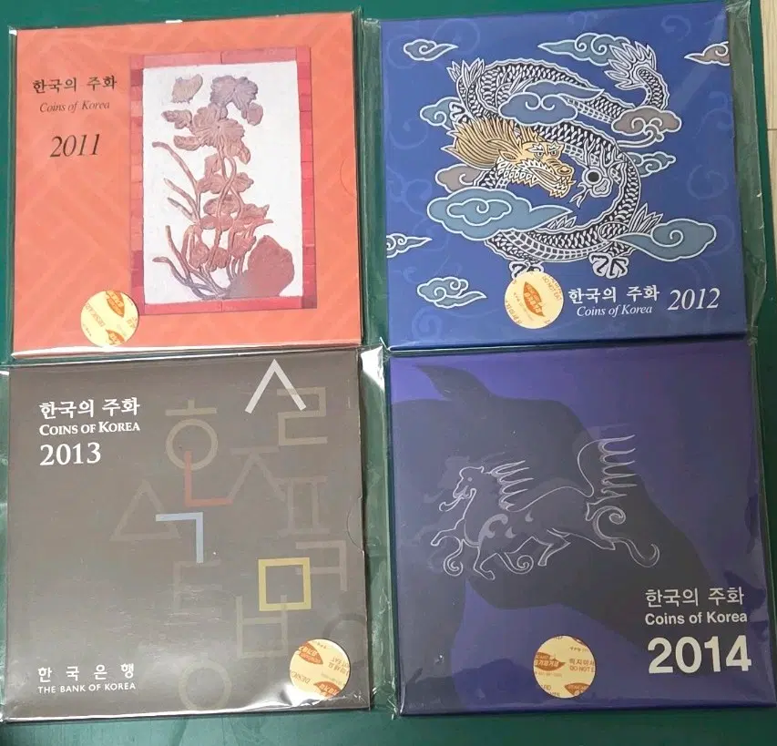 한국의 주화 2011/2012/2013/2014 4종 세트