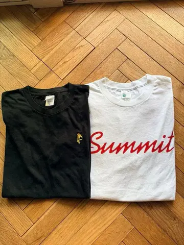 [ 2장 ] PUNPEE Summit 반팔 T셔츠 자수 L 사이즈