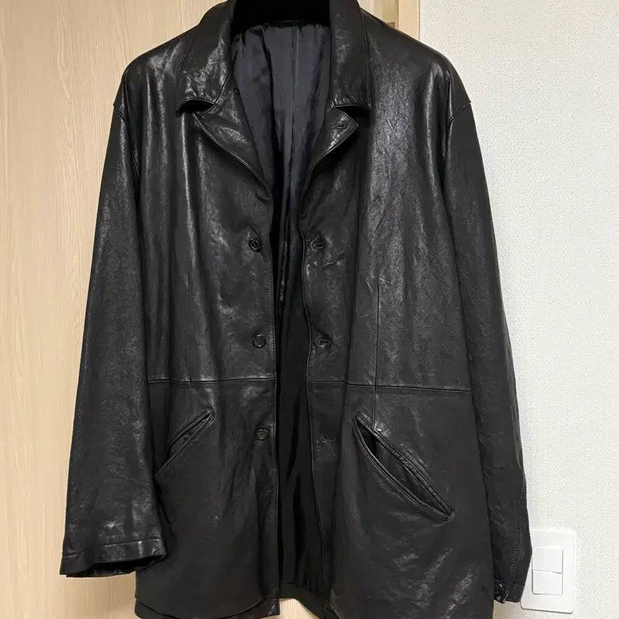 Youth Washed Leather Jacket