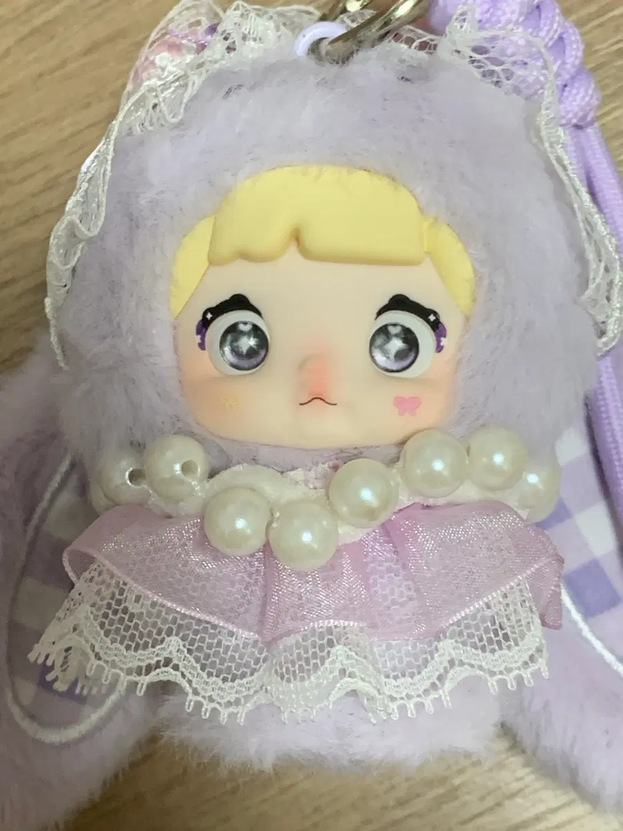 노미인형 토끼키링 보라색