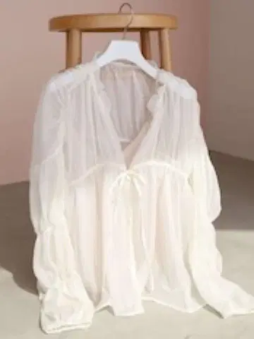 [ KATRIN ] triple shirring blouse