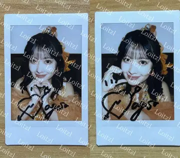 SWEET STEADY 쇼지 나기사 친필 사인 폴라로이드 2장 세트