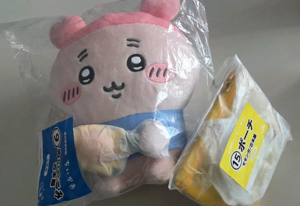 치이카와 먼작귀 여름 쿠지 카니 인형 파우치 일괄 판매