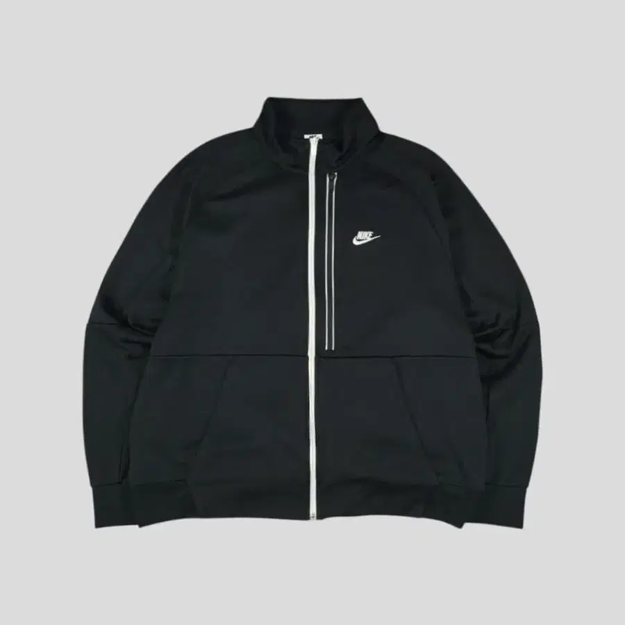 나이키 블랙 화이트 배색 퓨추라로고 체스트포켓 레글런 N98 트랙탑 집업 져지 2XL