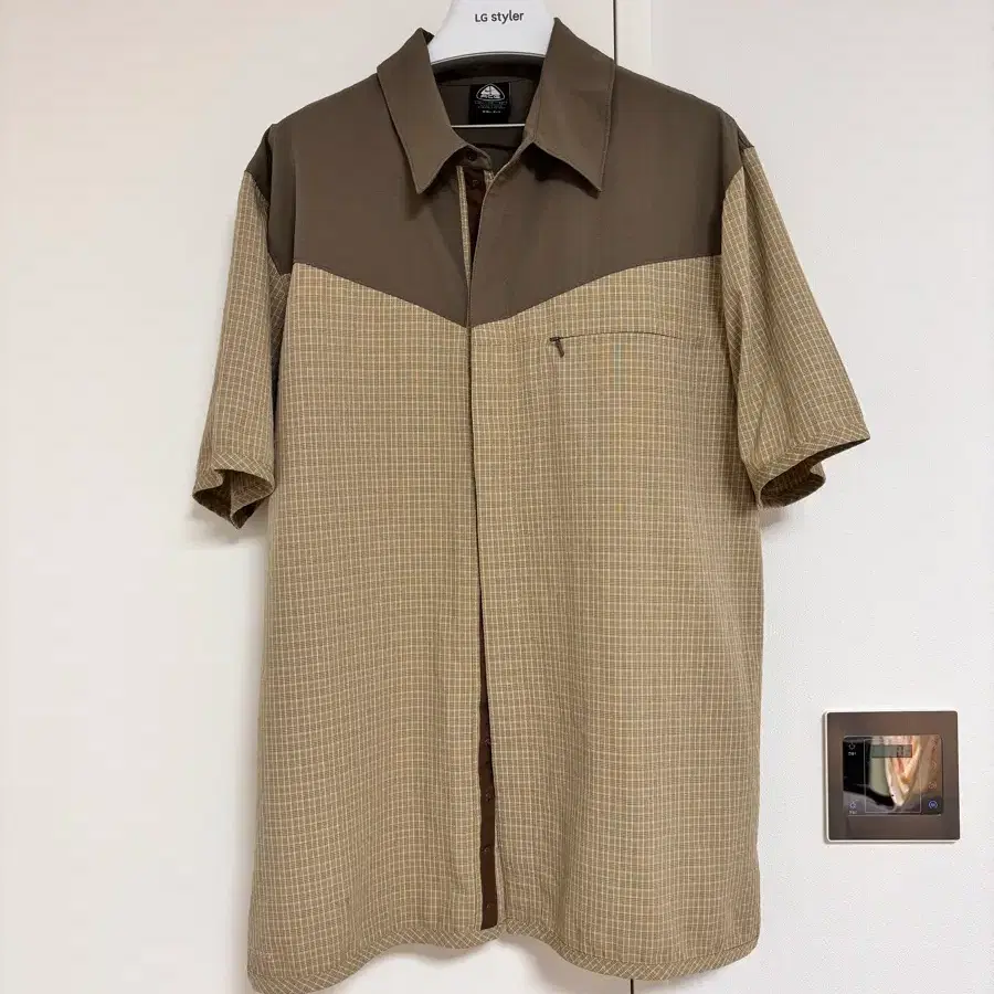나이키 ACG 체크 반팔 셔츠 XL