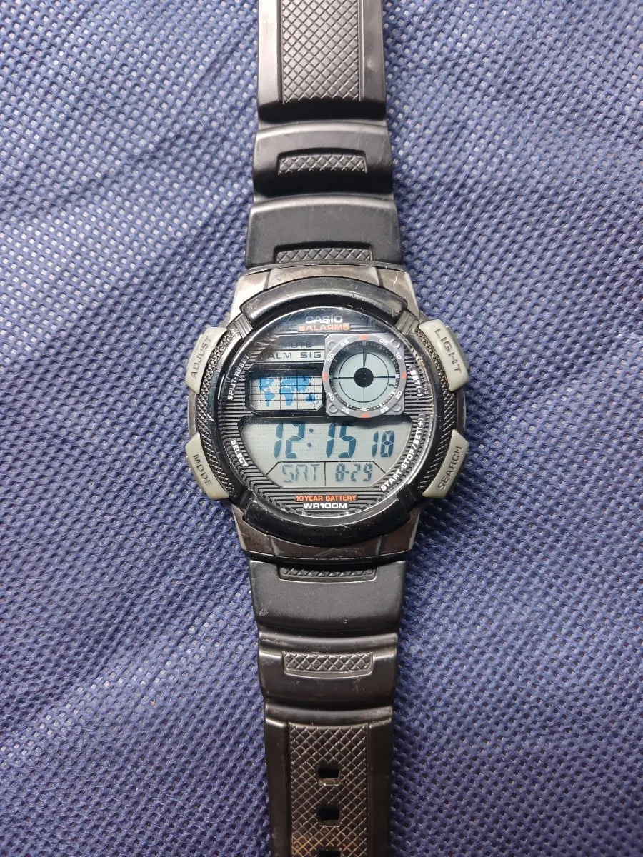 카시오 AE 1000w 남성 시계 WR100M