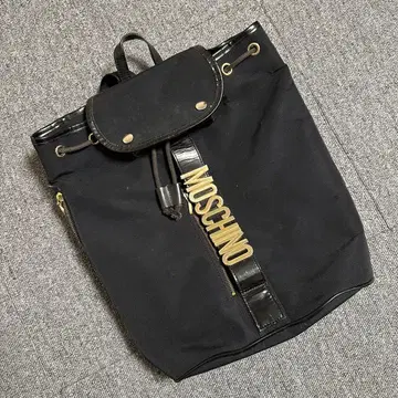 [ MOSCHINO ] 모스키노 백팩 블랙 로고