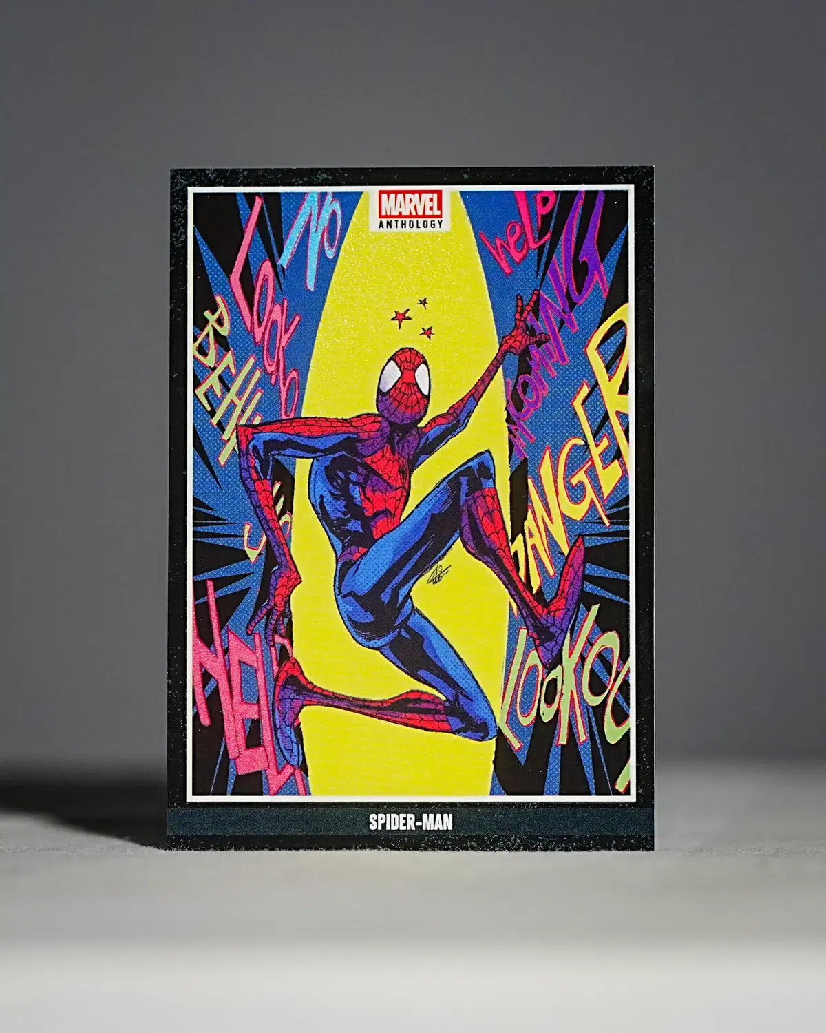 [마블 야광카드4종] PANINI 마블 앤솔로지 스파이더맨 포함 4종 프리미엄 야광카드 [Glow in the Dark Card]