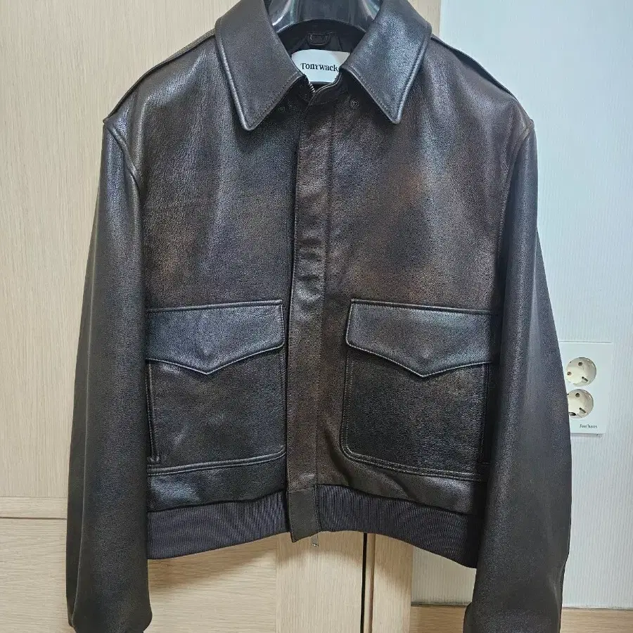 토니웩a2 고트레더 에비에이터 자켓 xl