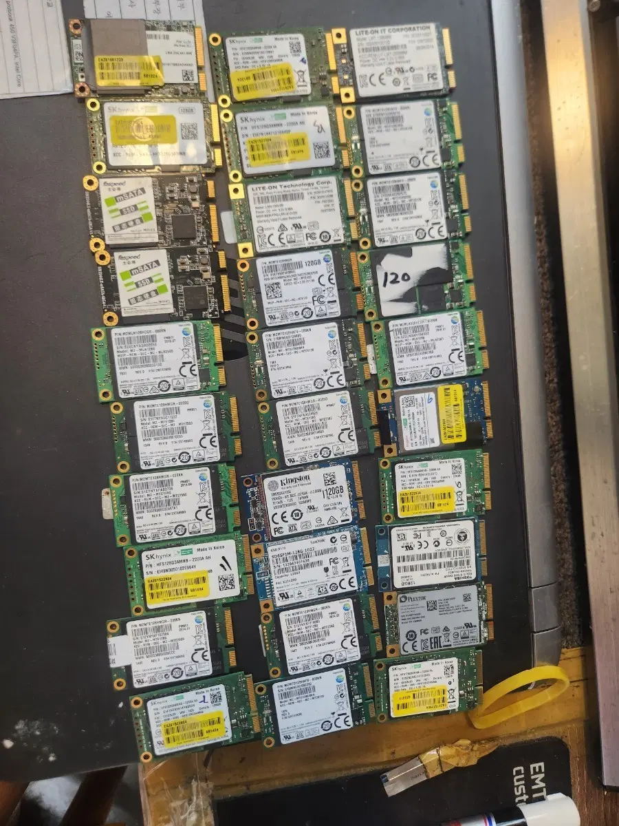 msata ssd 120g 30장 판매 개당 만원