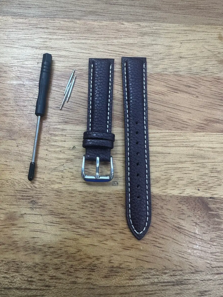 소가죽 시계줄 브라운 18mm (새상품)