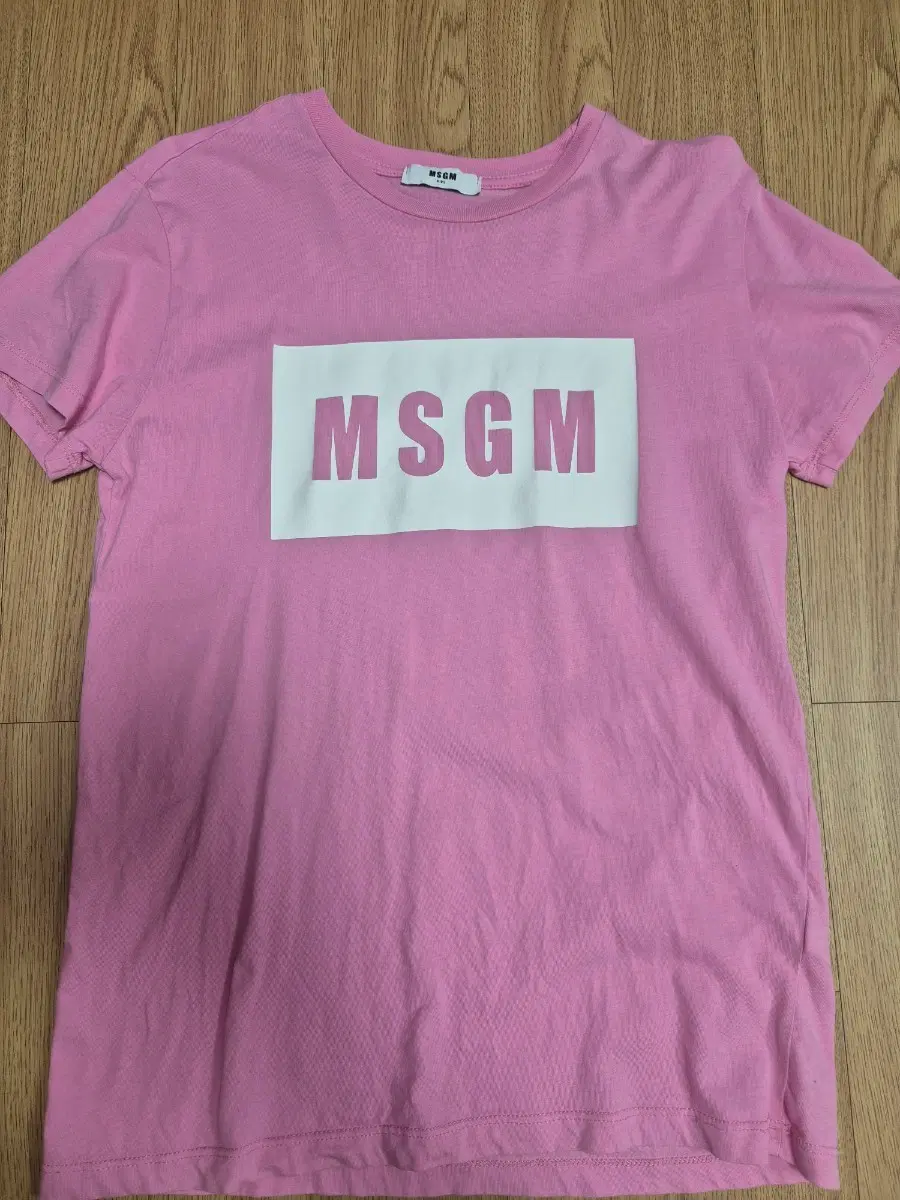 MSGM 키즈반팔티 핑크