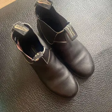 Blundstone 블랙 사이드 고어 부츠 발꿈치 마모 방지 커스텀