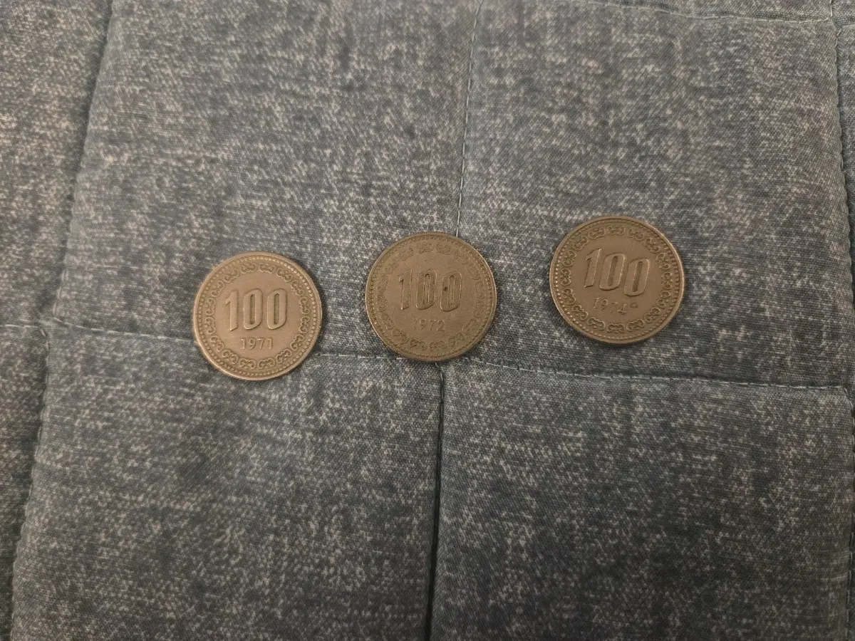희귀동전 100원 71,72,74