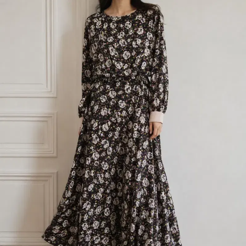 essentiel antwerp 에센셜 앤트워프 실크 롱 원피스