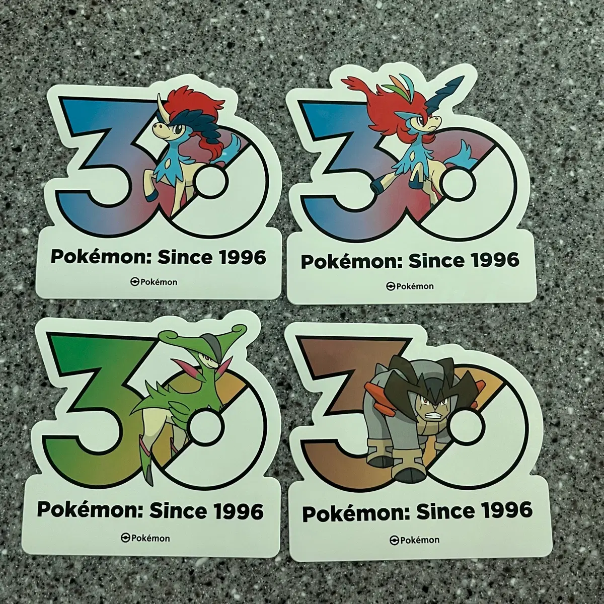 포켓몬 30주년 스티커 케르디오 각오 비리디온 테라키온