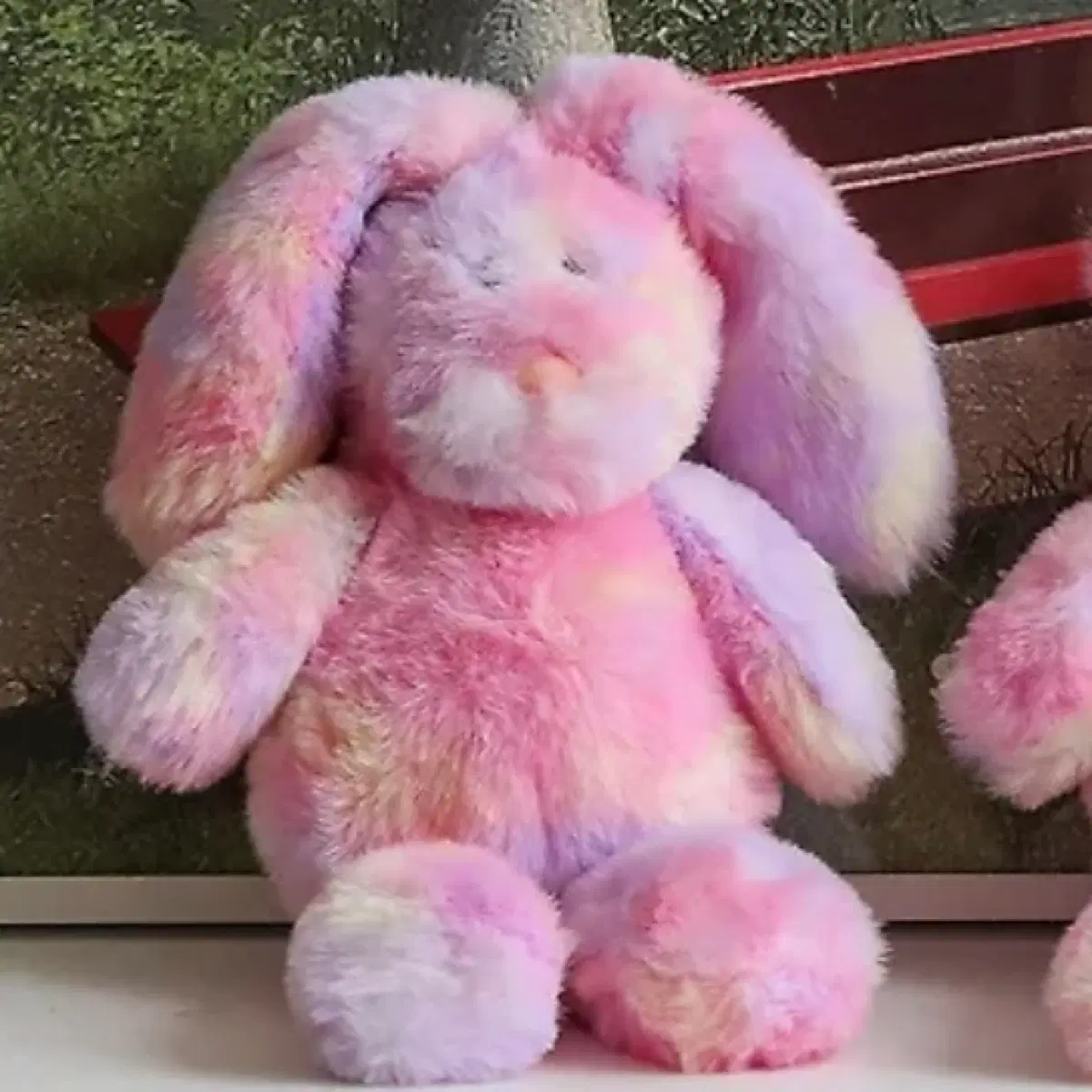 제이블룸 러블리힙 오로라 핑크 토끼 인형 키링 애착인형 분홍