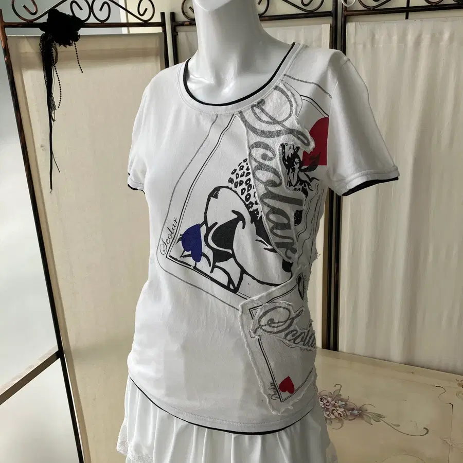 Scalar ringer slim fit short sleeve