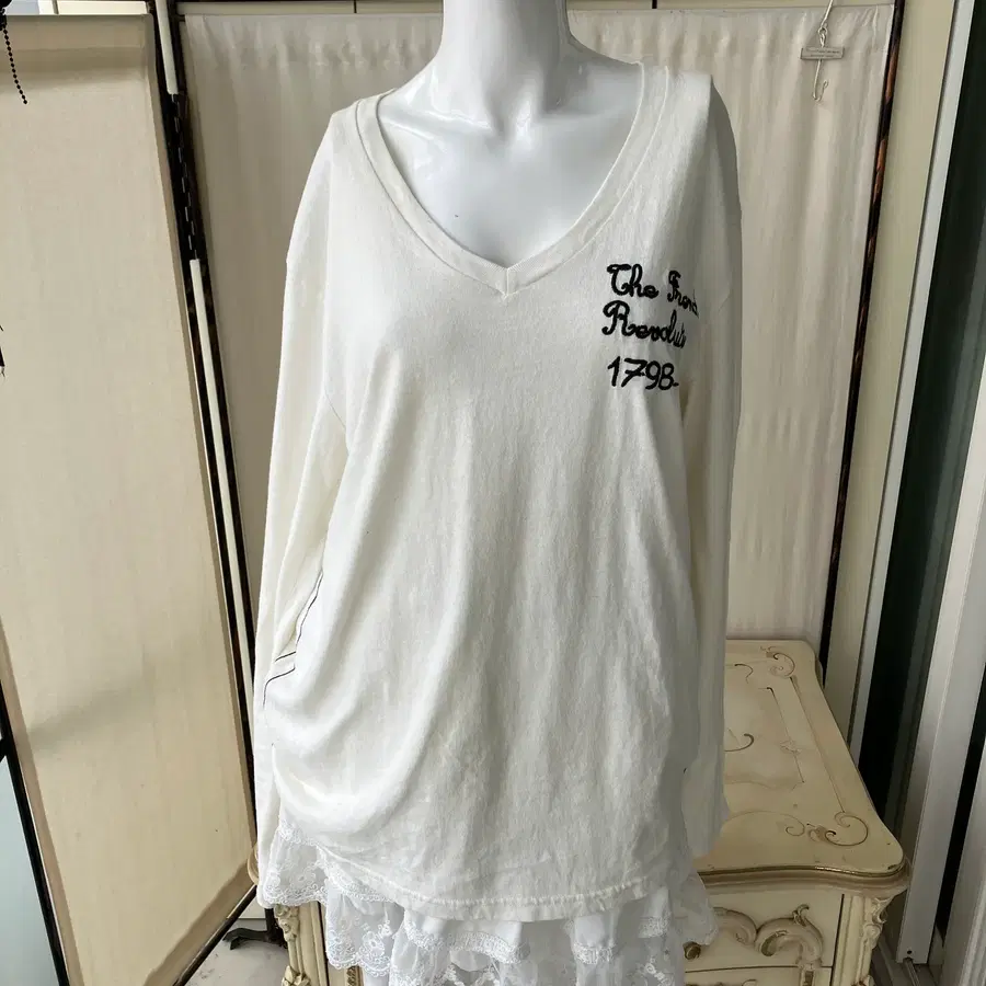자수 스티치 긴팔 1427 모리걸 일본빈티지
