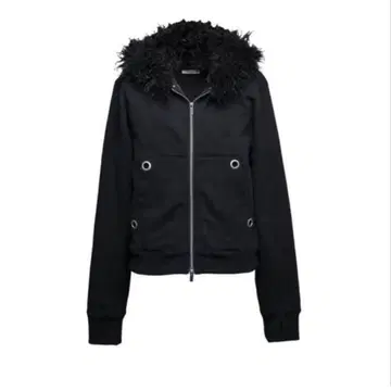 jentlouis Fur Hood Zip Hoodie