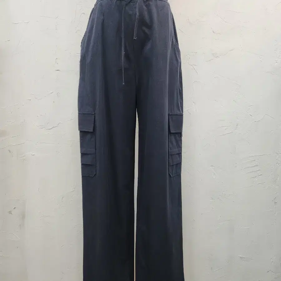 와이드 카고 바지 네이비