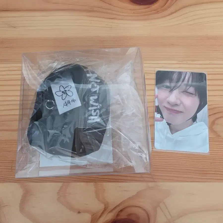 미사용) 엔시티위시 사쿠야 1주년 위시돌 베레모 키링