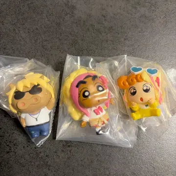 갸루풍 짱구는 못말려(크레용 신짱) 미니 피규어 3개 세트