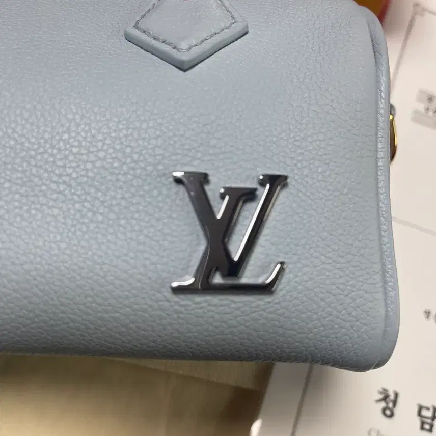 루이비통 스피디 18 반둘리에 스카이블루 한정판 사진 5