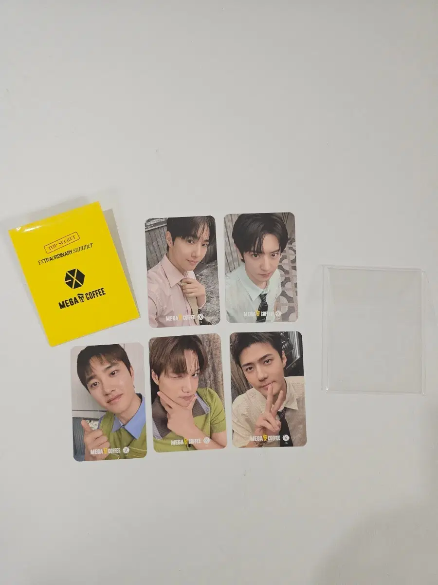Exo Mega Coffee Poca Photocard Suho Chanyeol Do Kyungsoo Kai Oh Sehun D.O. Junmyeon Jongin