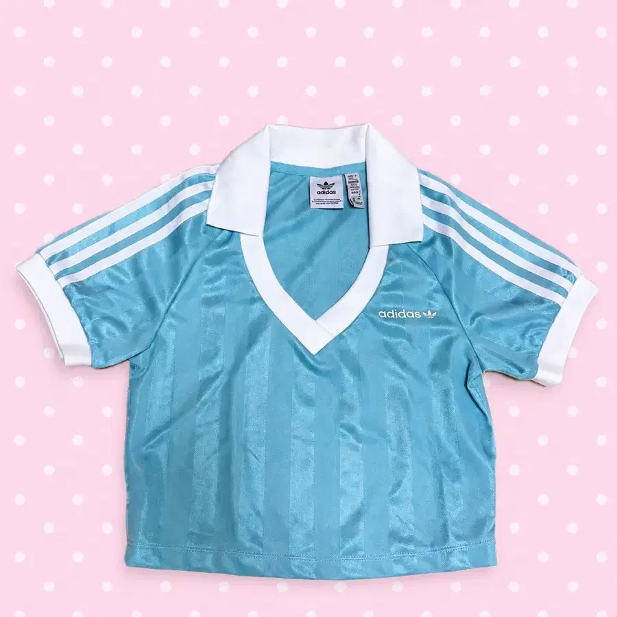 adidas 아디다스 여성 칼라 반팔 민트 티셔츠