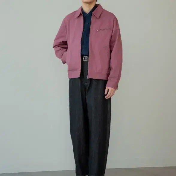 유니클로 와이드 테이퍼드 진 블랙 L사이즈