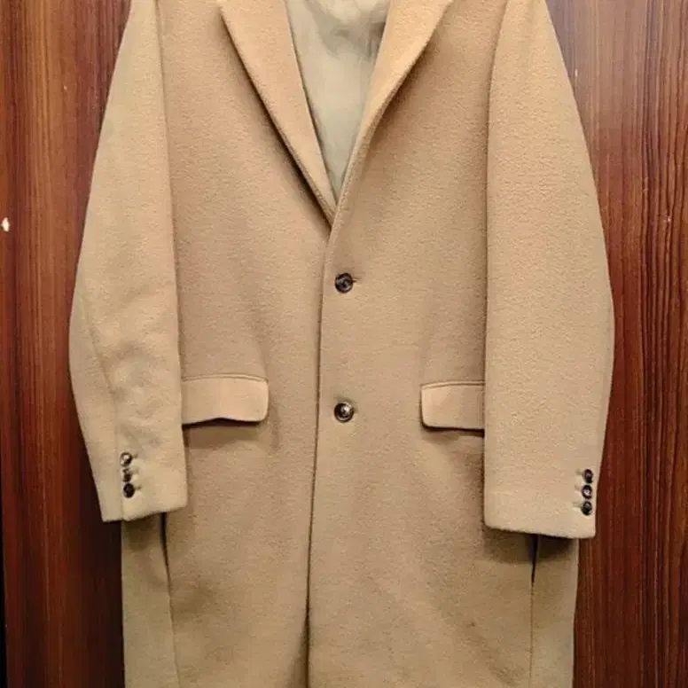 언유즈드(UNUSED) 체스터필드 카멜 코트 chesterfield coat