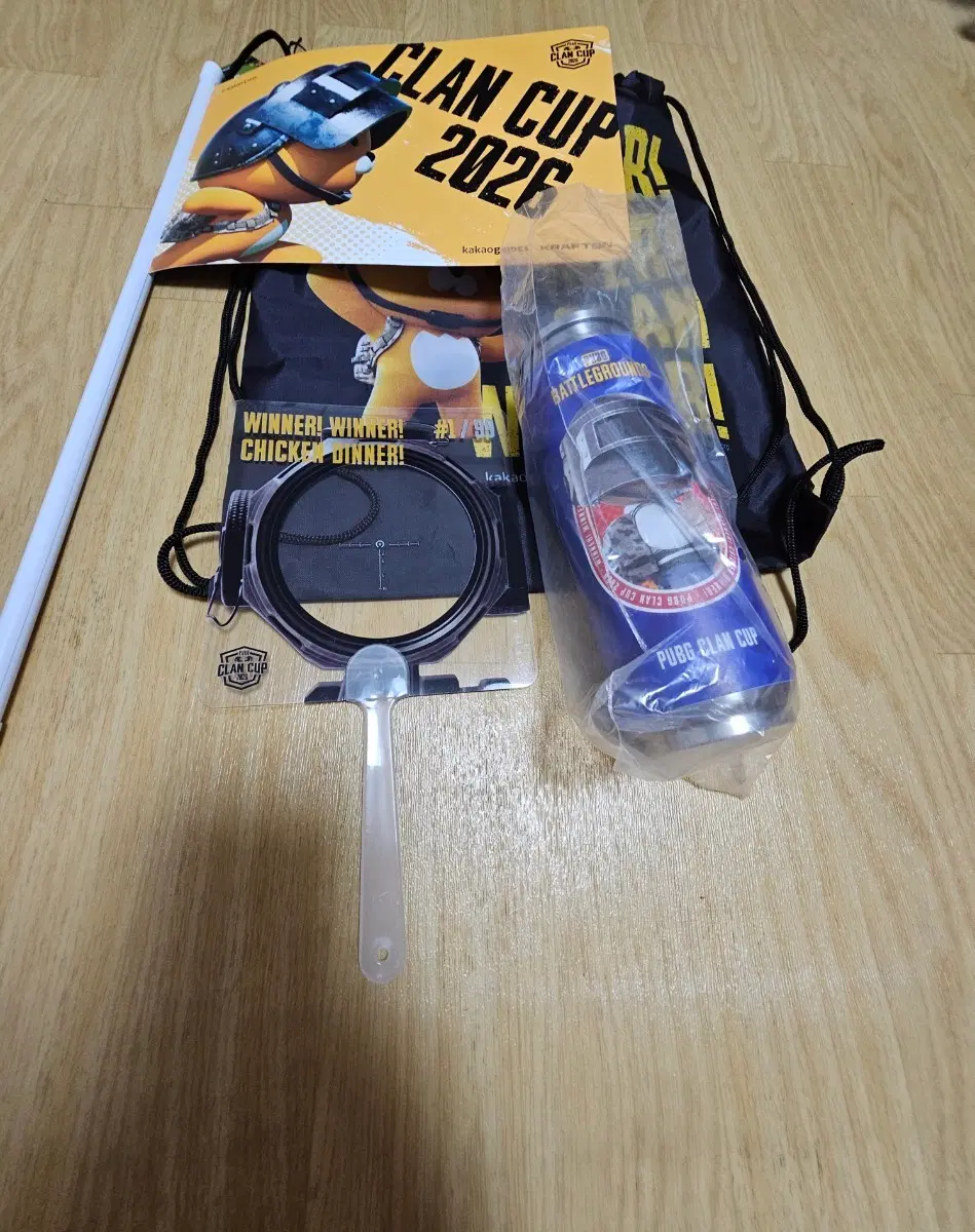 배틀그라운드 배그 카카오게임즈 크래프톤 클랜컵 굿즈