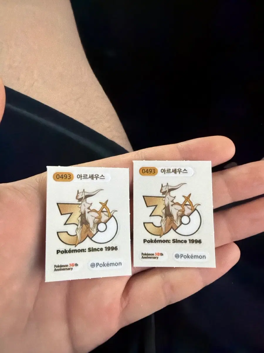 포켓몬스터 아르세우스 30주년 기념 스티커
