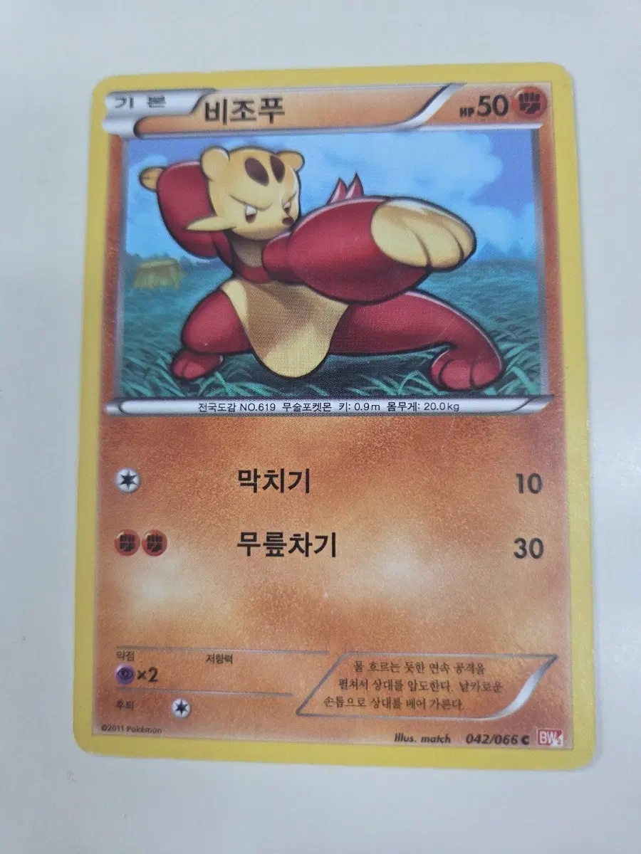 포켓몬 카드 비조푸 BW시리즈