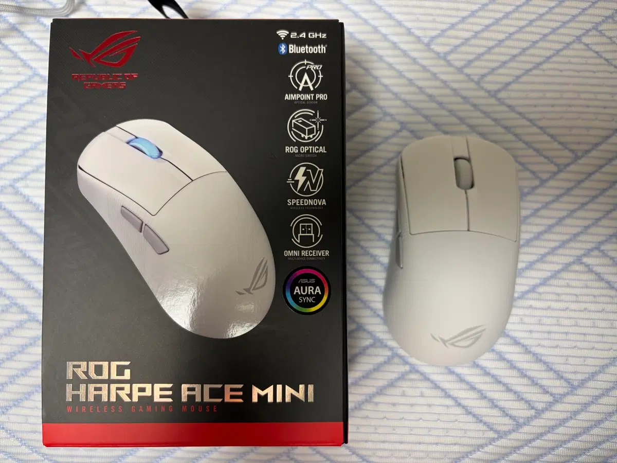 Asus rog harpe ace mini 화이트