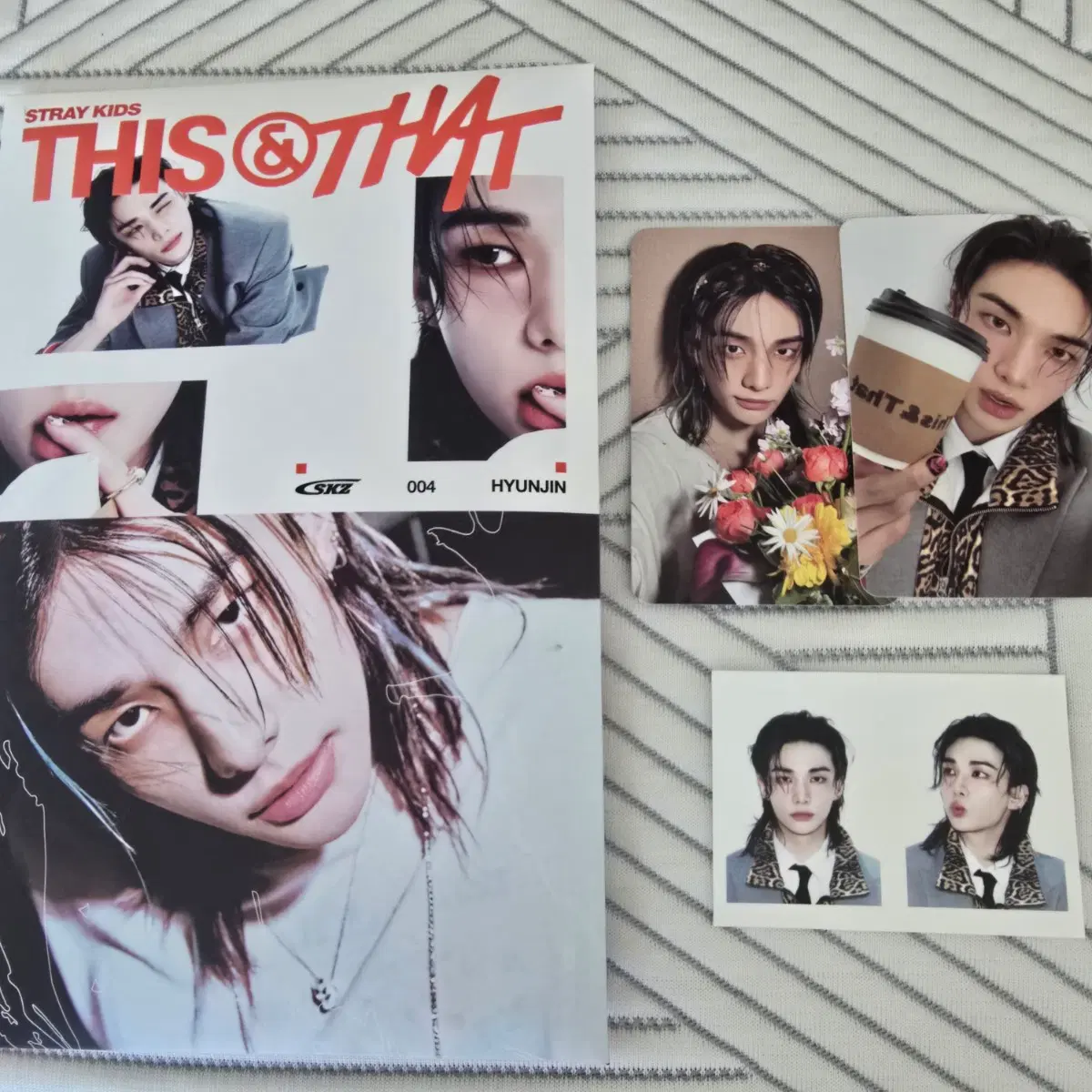스트레이키즈 스키즈 디스앤댓 this&that 개인반 앨범 현진 한 필릭스 승민 포카