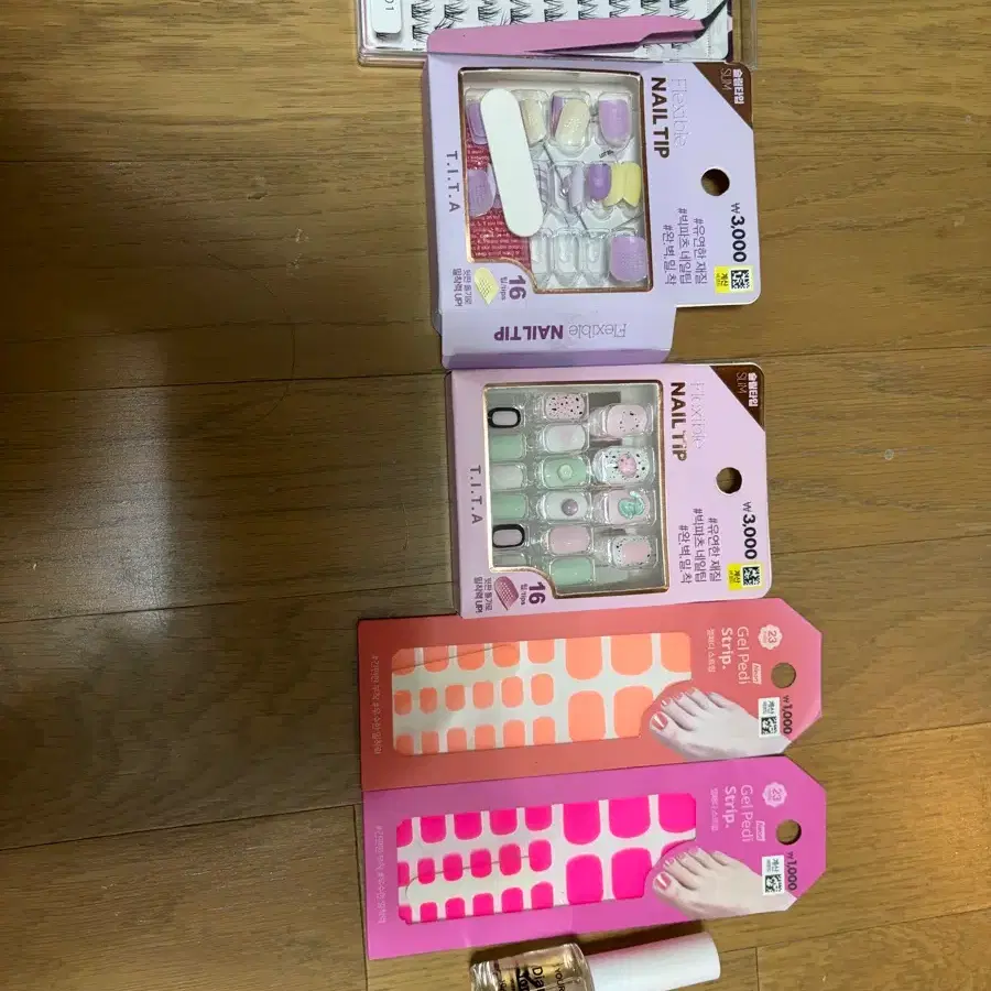 다양한 디자인 네일팁, 페디팁 세트