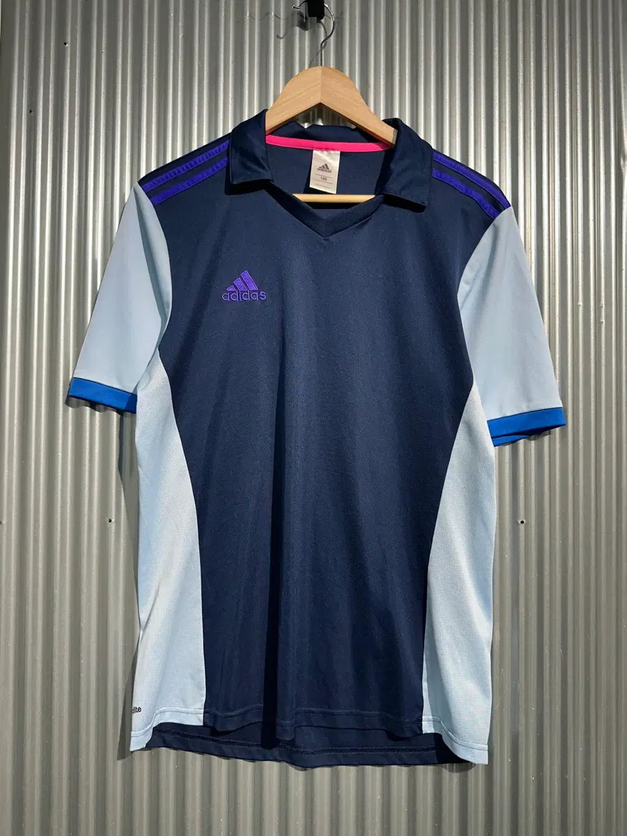 [105] 아디다스 ADIDAS 클라이마라이트 배색 저지 축구 유니폼