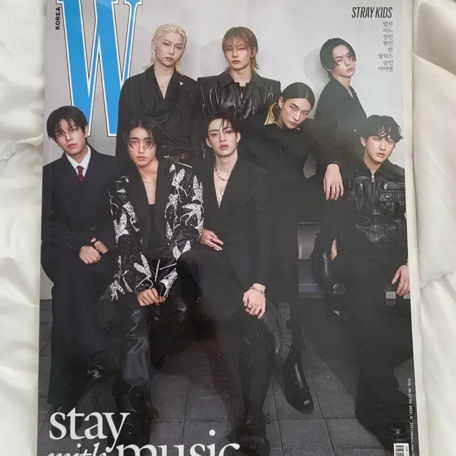 W KOREA 스트레이 키즈 STAY WITH MUSIC 잡지