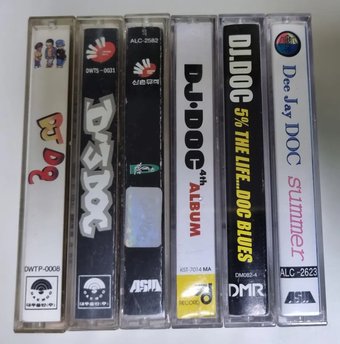 DJ DOC 1-5집/Summer 총 6장 (개봉 카세트테이프)