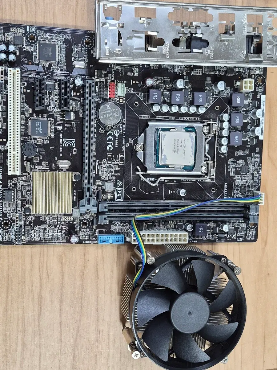 i5-6500 cpu. 메인보드 쿨러 백패널