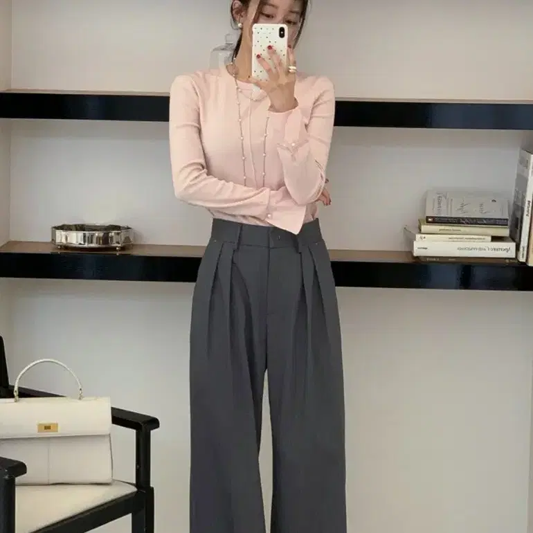 새상품> 칙스라벨=더칙스 : 리온 커프스 티셔츠 핑크 FREE