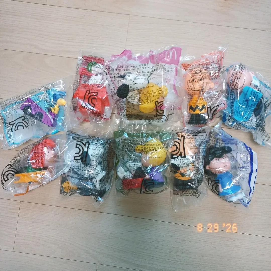 2014~2015 해피밀 장난감 피너츠 세트