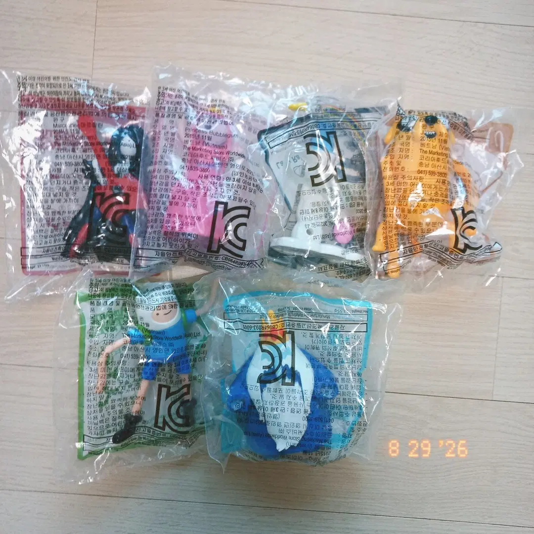 2014~2015 해피밀 장난감 어드벤처타임 세트