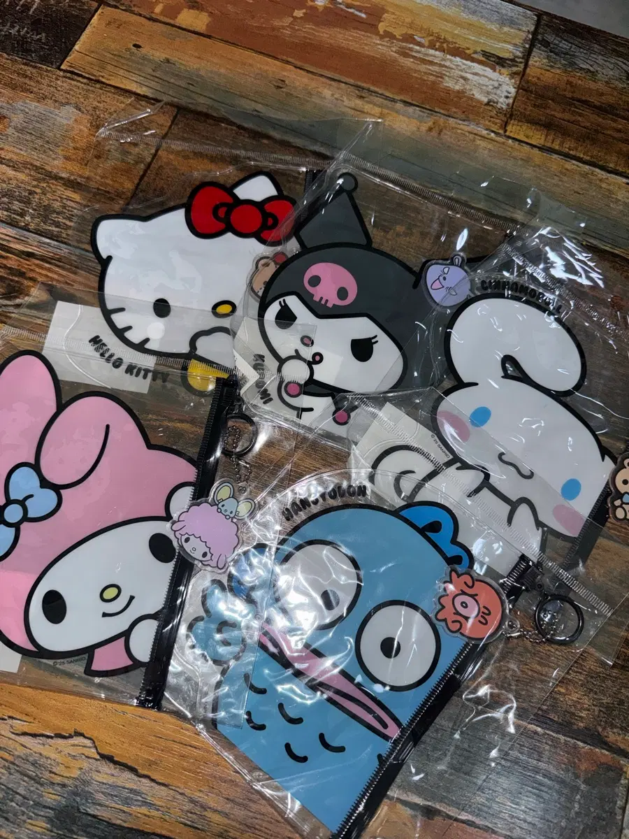 산리오 캐릭터 파우치 5종 세트