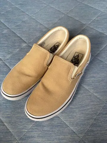 VANS V98CLA SLIP ON 베이지 25cm 슬립온