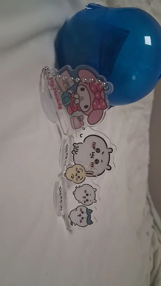 마이멜로디, 먼작귀 ,파란색은 톰과제리가챠 미개봉